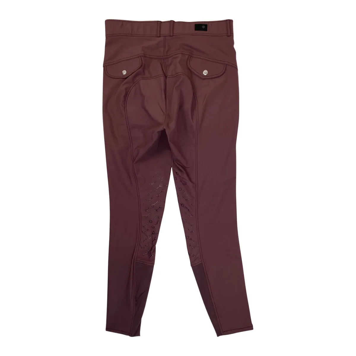 Horze 'Andrea' High Waisted Breeches in Burgundy/Mahogany - Women's 32