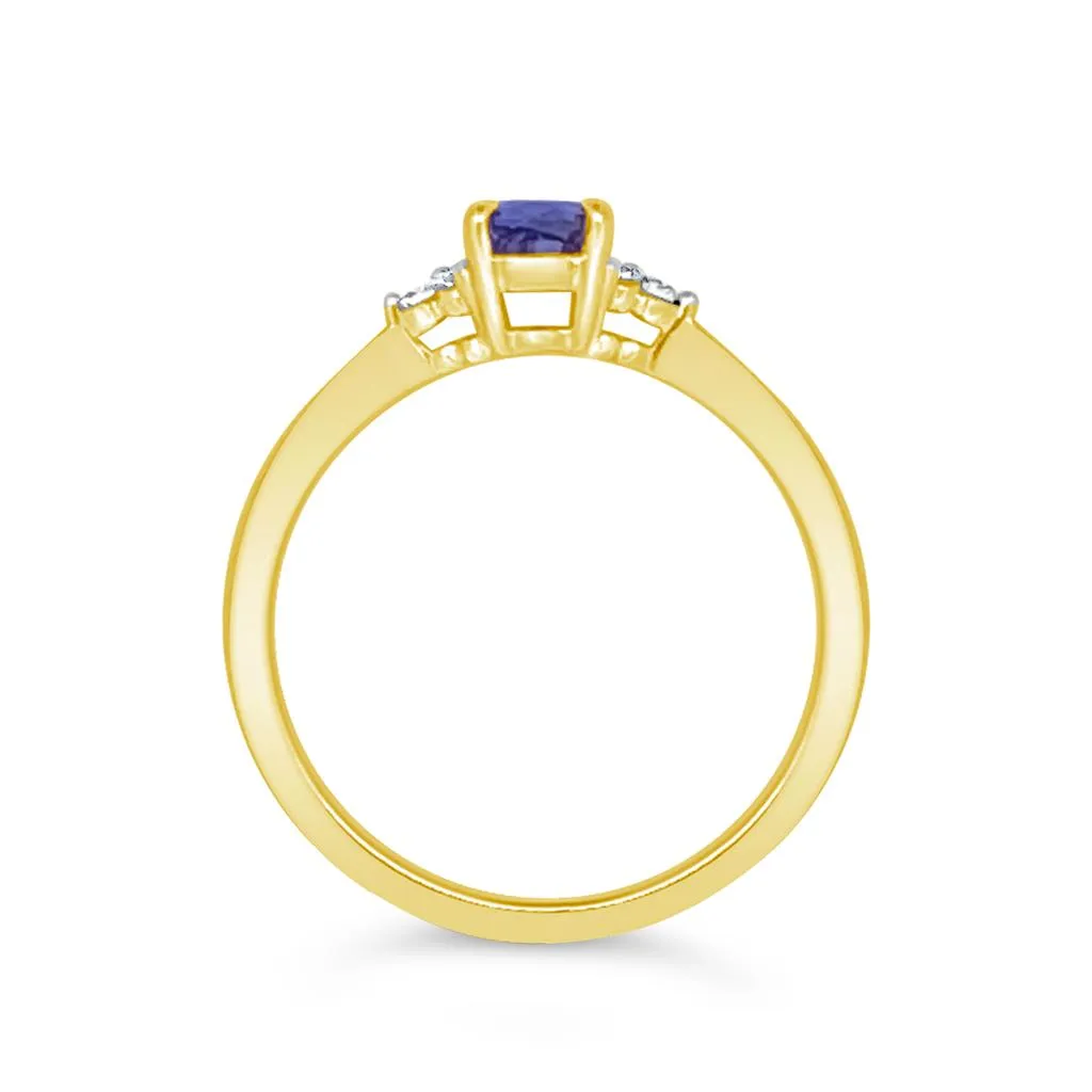 Irisa by Martin Binder Blue Sapphire & Diamond Accent Ring