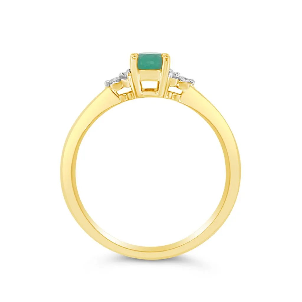 Irisa by Martin Binder Emerald & Diamond Accent Ring