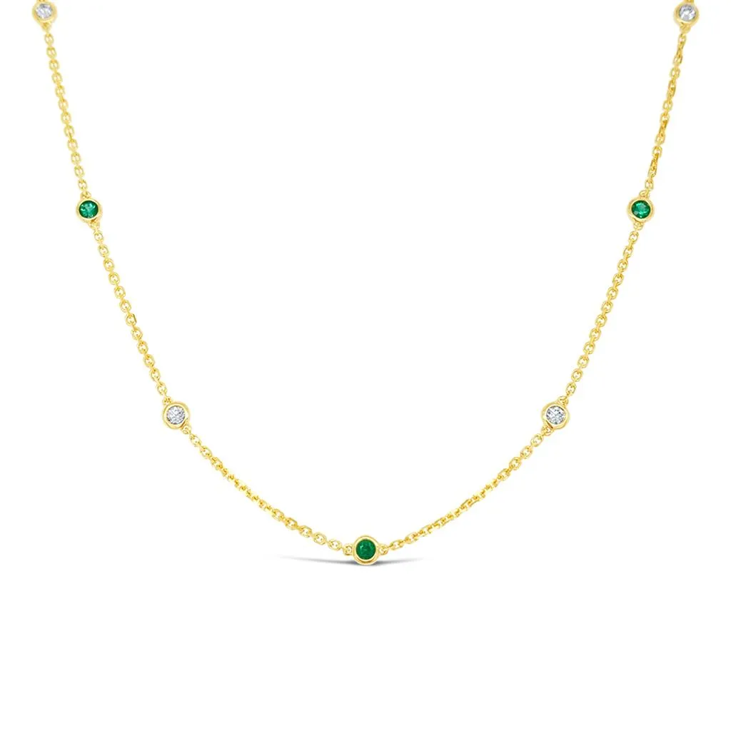 Irisa by Martin Binder Emerald Gemstone By-The-Yard Necklace