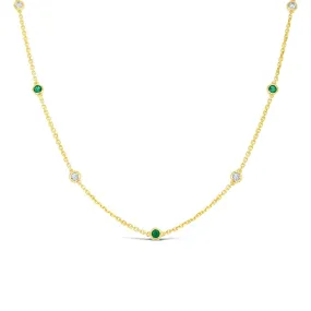 Irisa by Martin Binder Emerald Gemstone By-The-Yard Necklace