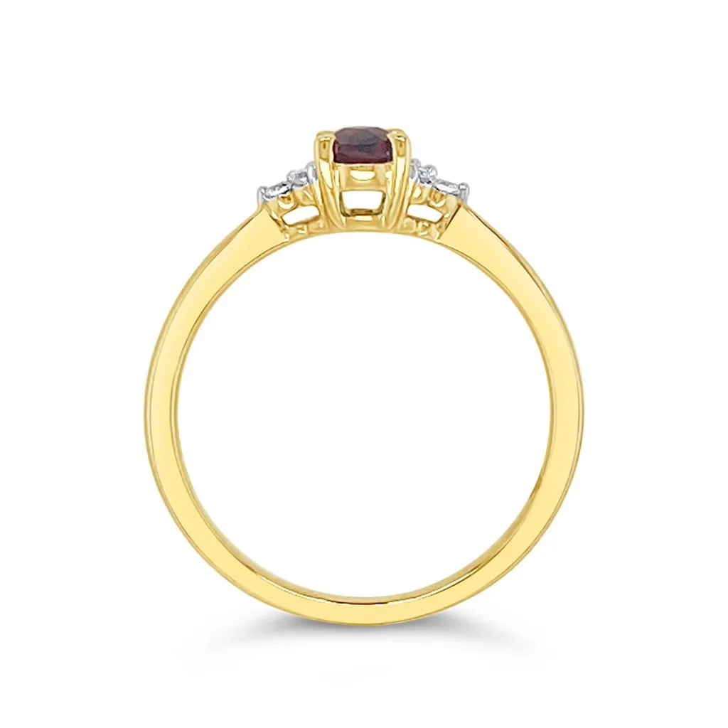 Irisa by Martin Binder Garnet & Diamond Accent Ring