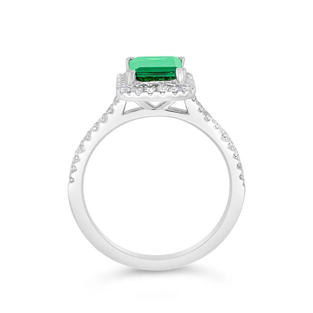 Irisa by Martin Binder Green Tourmaline & Diamond Ring