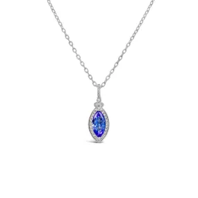 Irisa by Martin Binder Marquise Tanzanite & Diamond Necklace