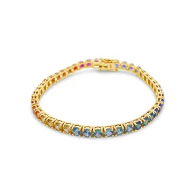 Irisa by Martin Binder Rainbow Sapphire Tennis Bracelet