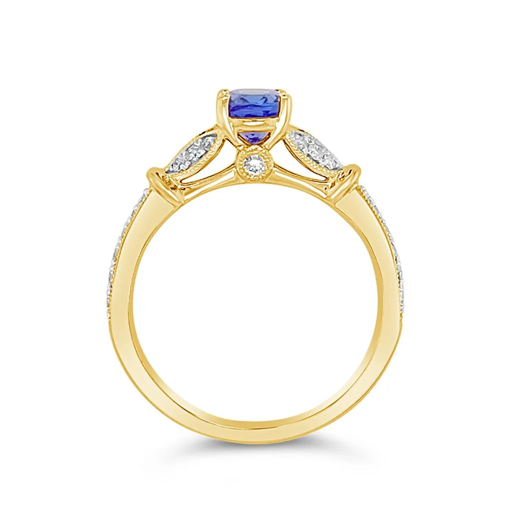 Irisa by Martin Binder Tanzanite & Diamond Accent Ring