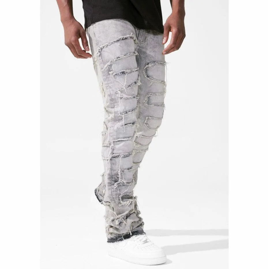 Jordan Craig Martin Stacked Python Denim (Bone White) JTF1130