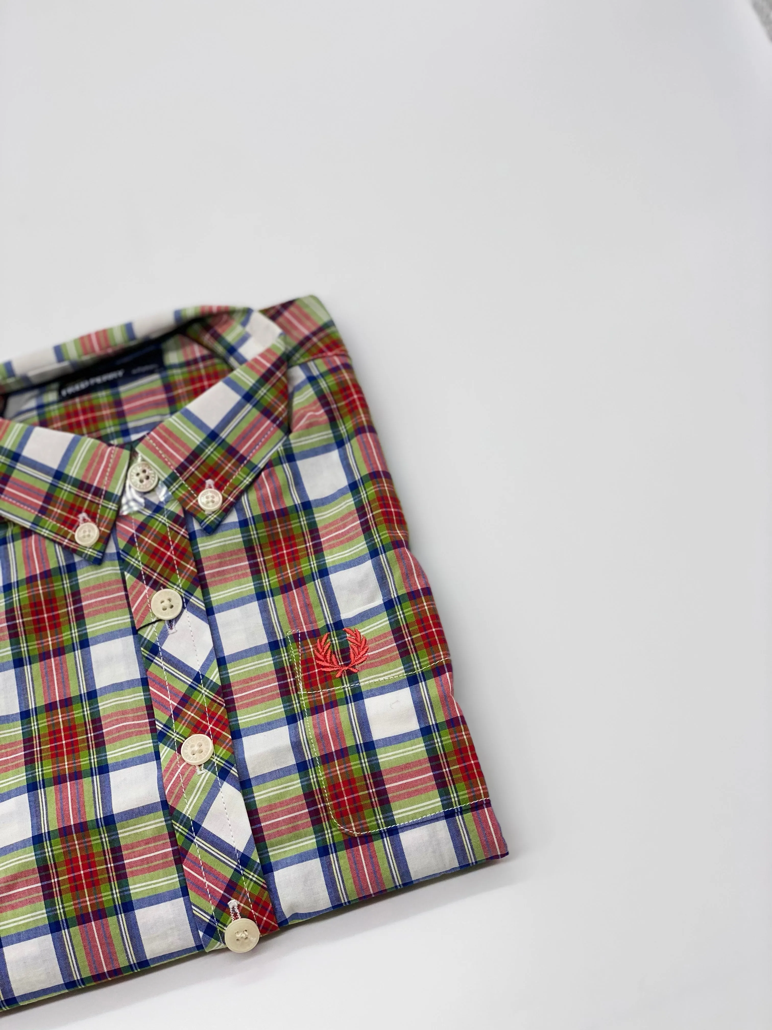 KIDS SNOW WHITE TARTAN SHIRT