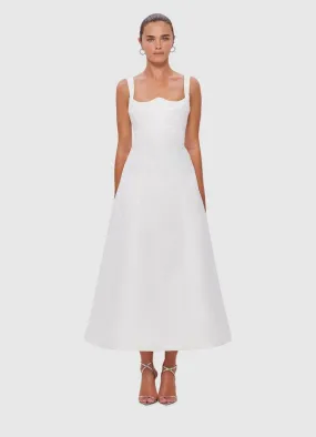 Leo Lin Odette Midi Dress - White