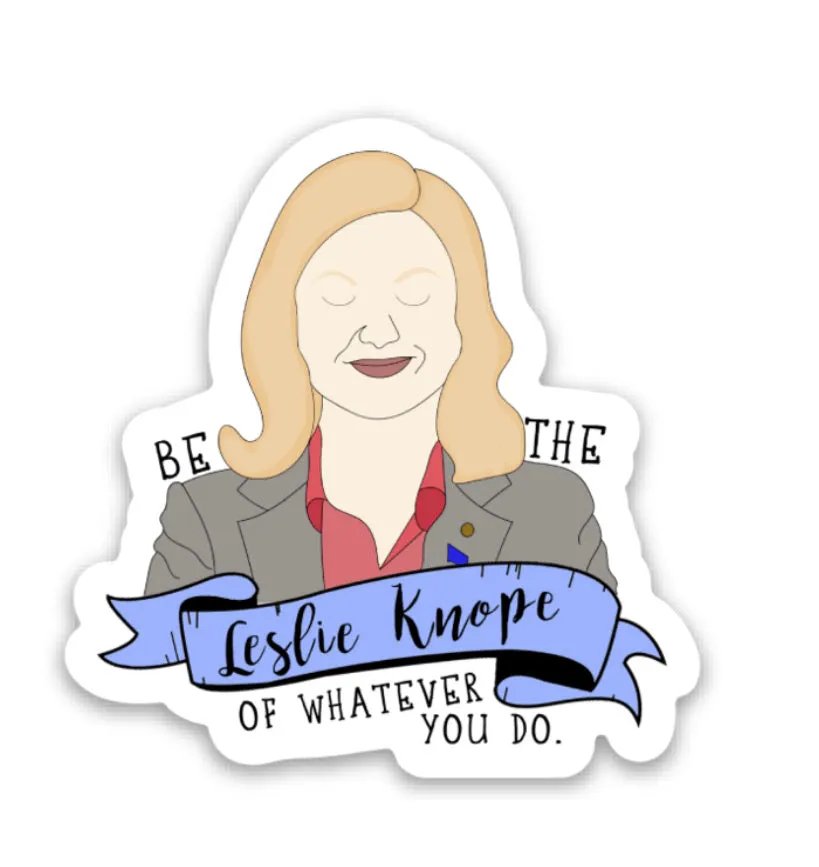 Leslie Knope Vinyl Sticker