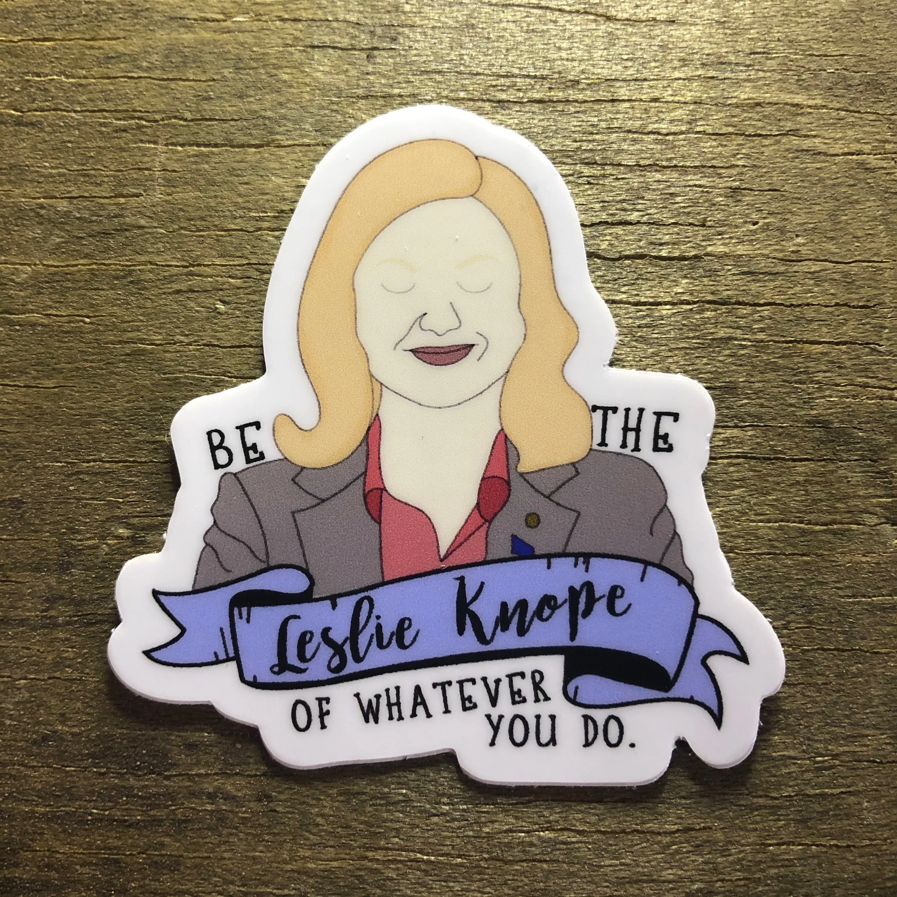 Leslie Knope Vinyl Sticker