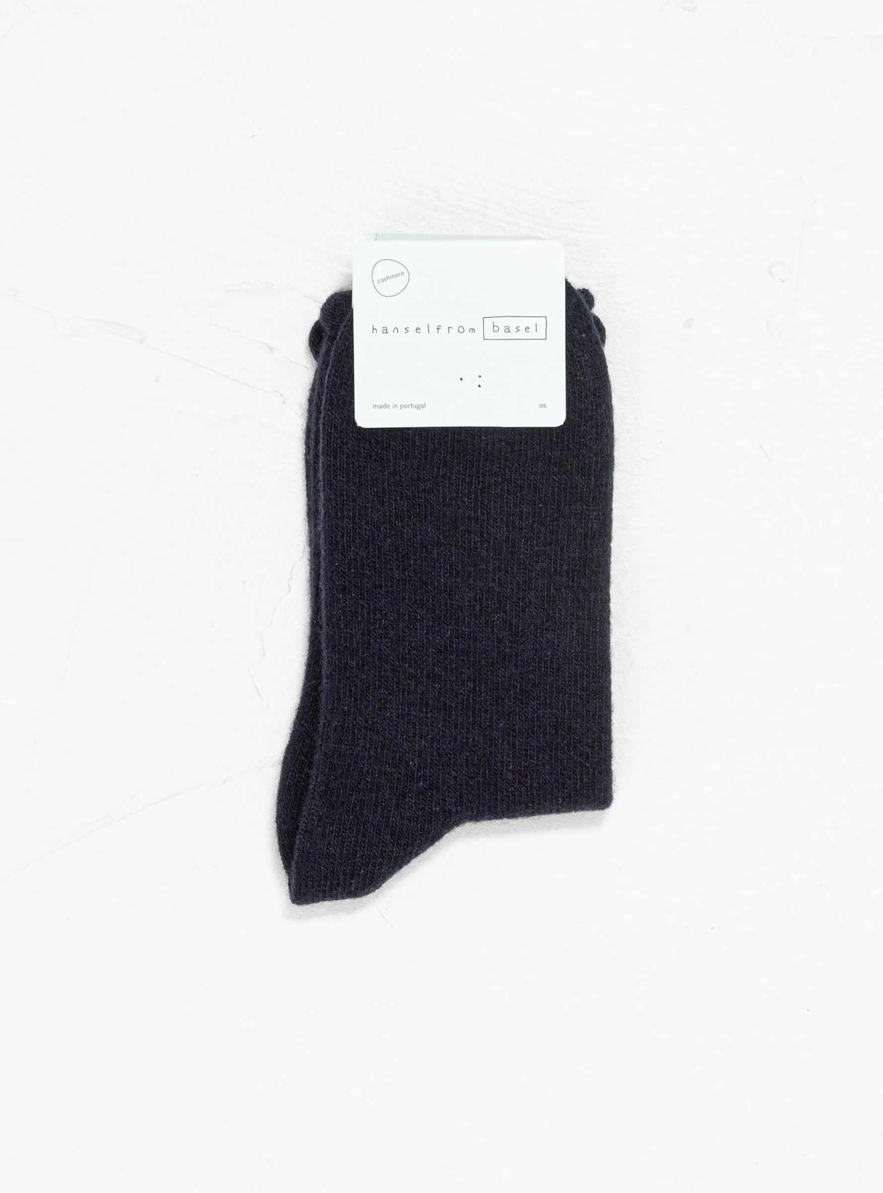 Love Cashmere Crew Socks Navy