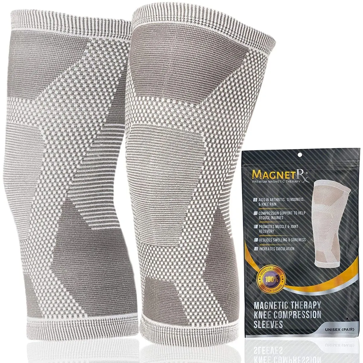 Magnetic Therapy Knee Compression Sleeves (Pair)