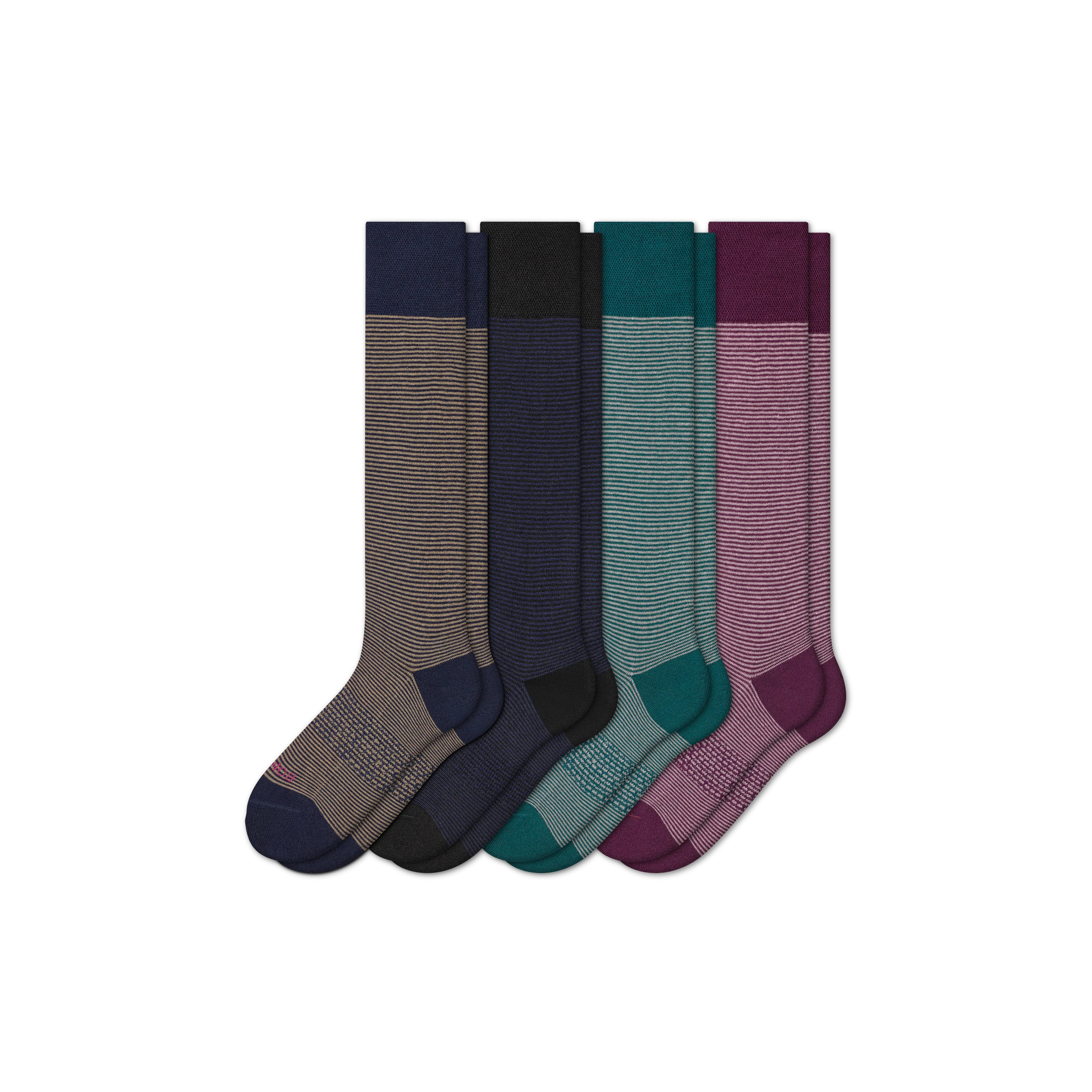 Men's Dress Over the Calf Sock 4-Pack