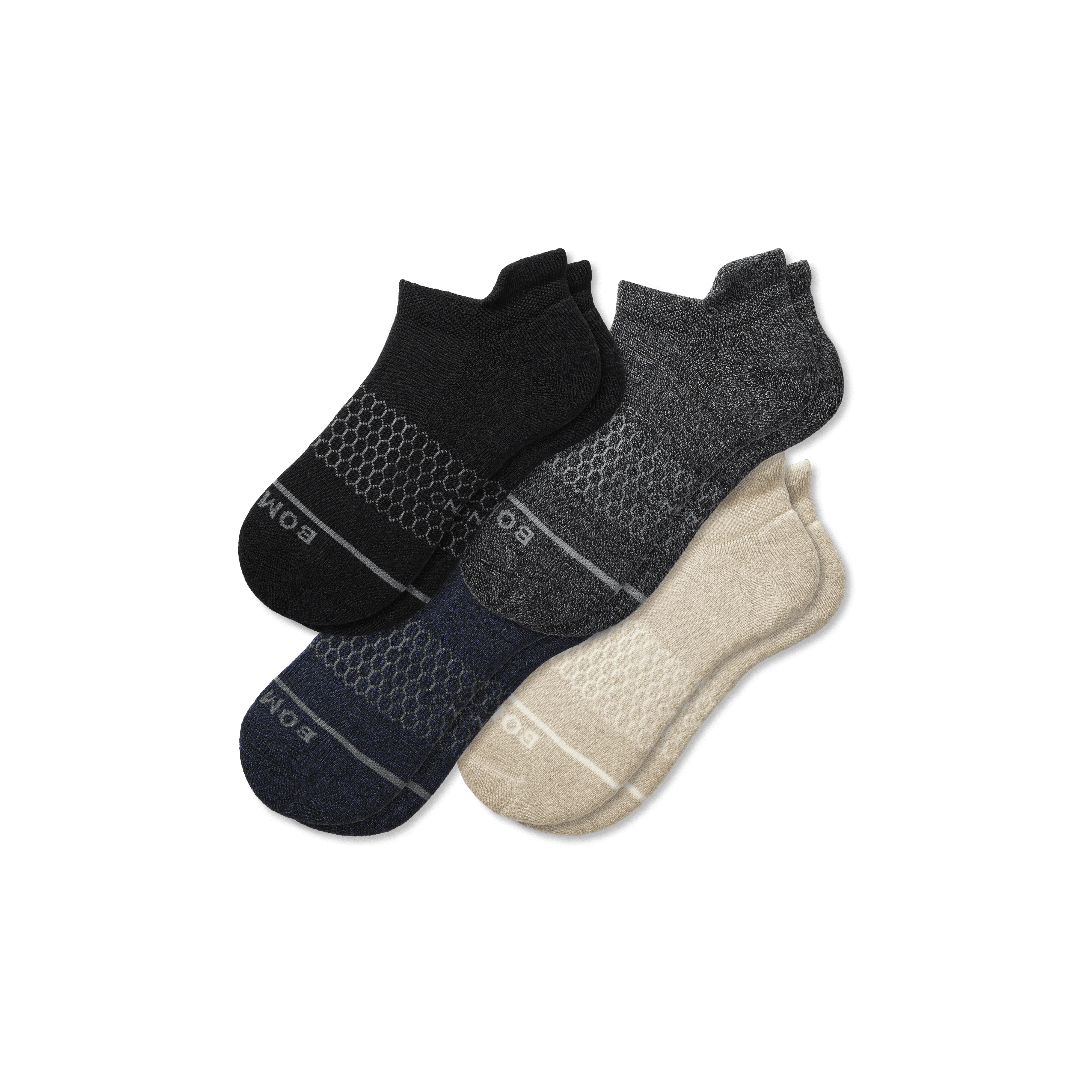 Men's Merino Wool Blend Ankle Sock 4-Pack