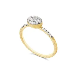 NANIS DANCING IN THE RAIN ELITE 18K YELLOW GOLD DIAMOND RING - SZ 7