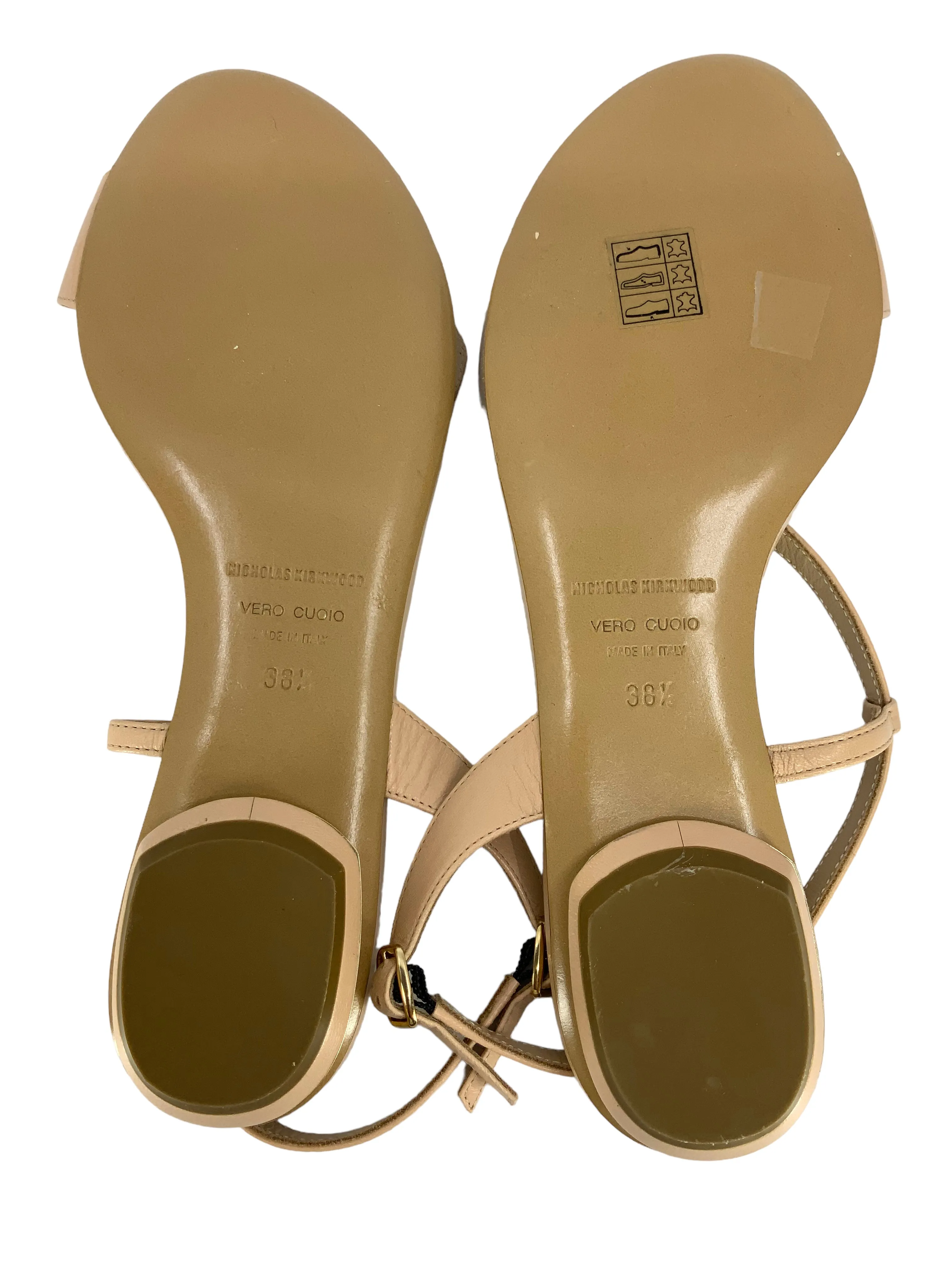 NICHOLAS KIRKWOOD Ankle Strap Ballerina Flats Size 8.5