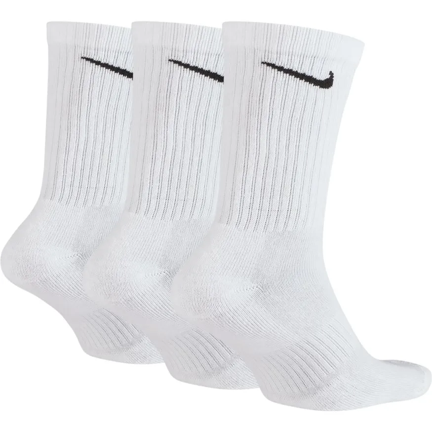 Nike Everyday Training Crew Socks Cushioned - White/Black (3 Pairs)