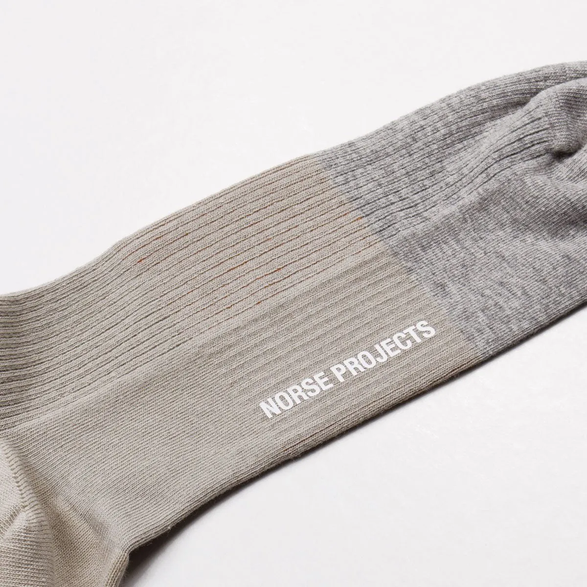 Norse Projects - Bjarki Colour Block Socks - Burned Red