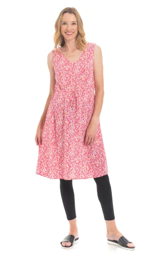 Rachel Dress - pink birds