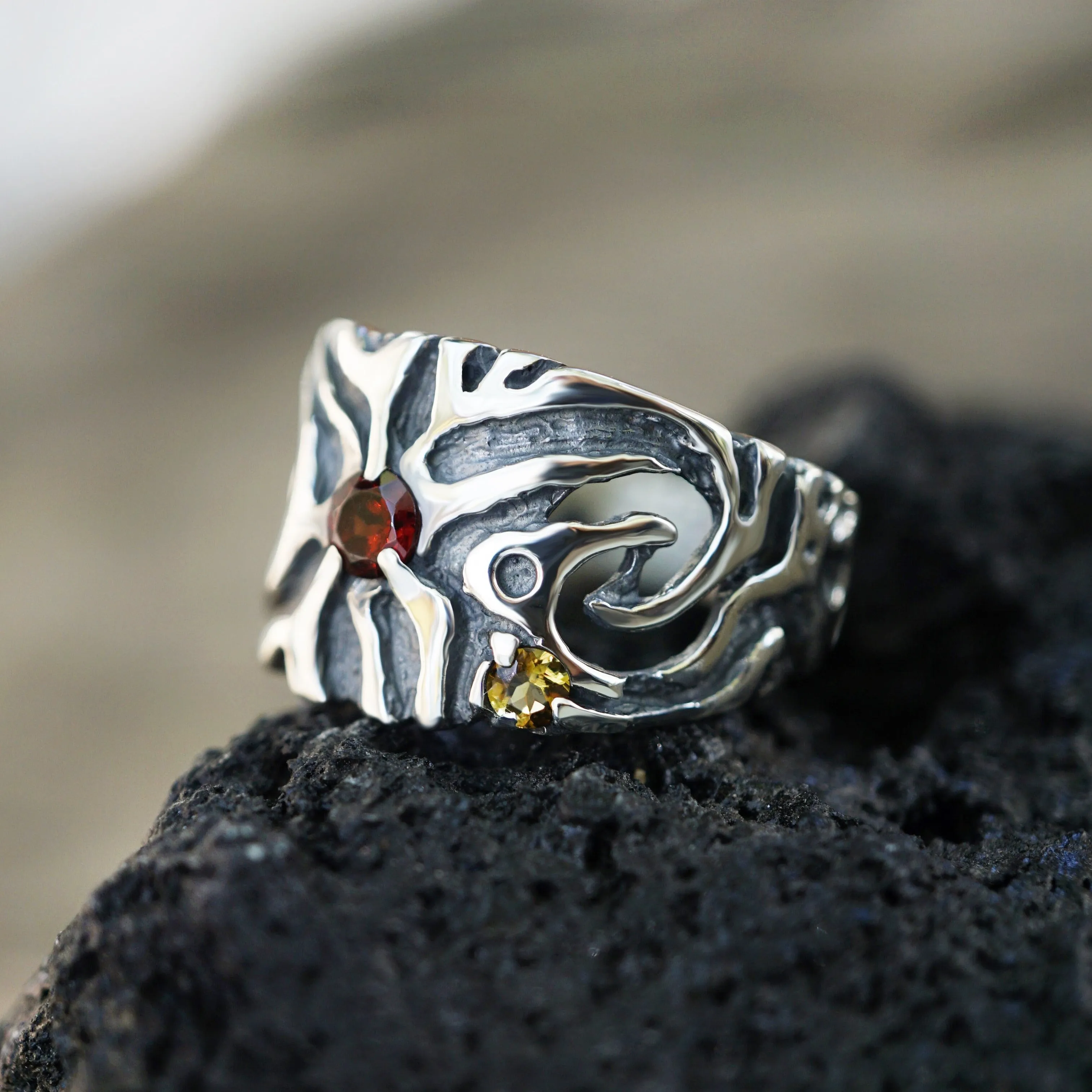 RAIN | Garnet ring