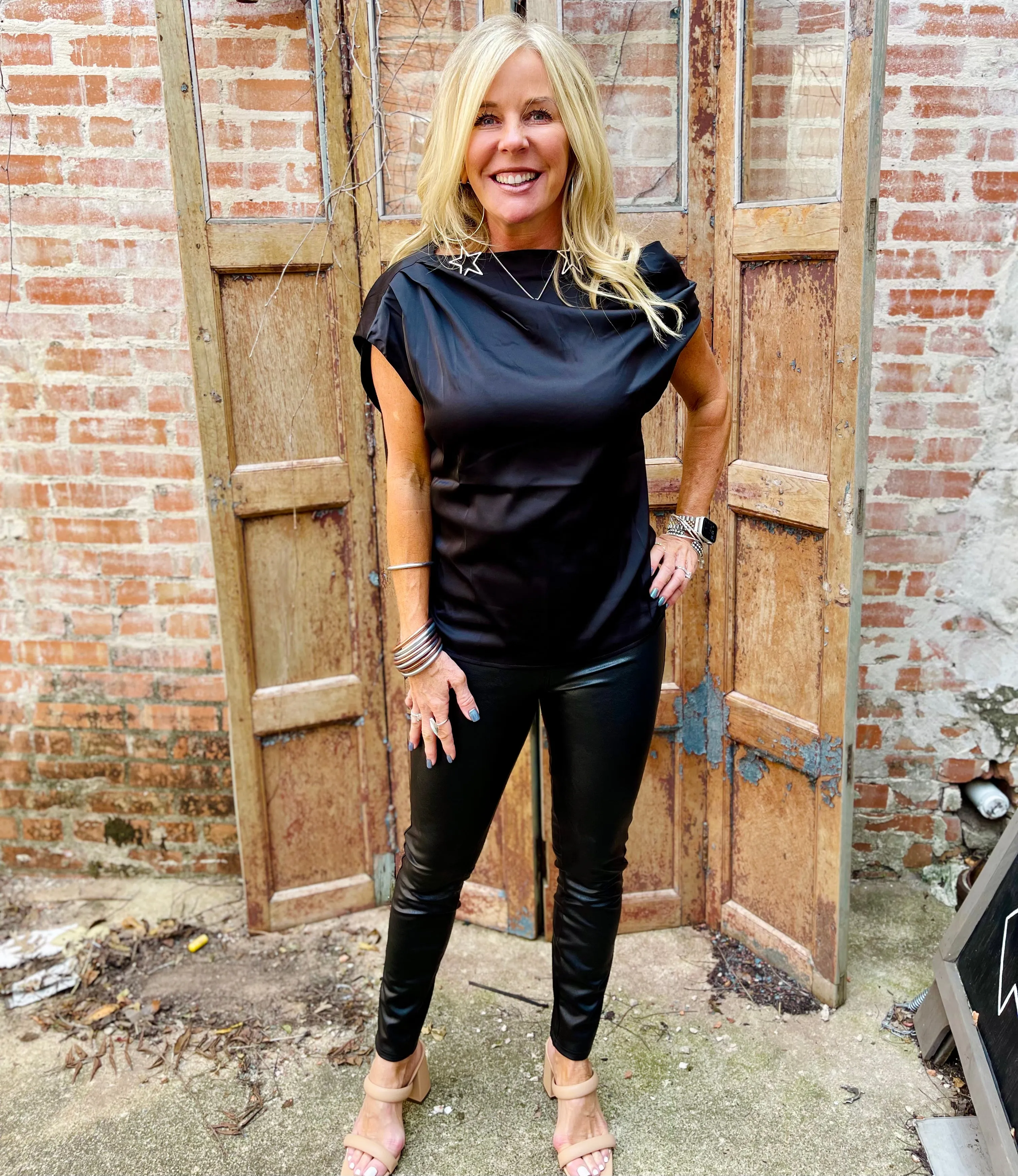 SPANX Leather Like Skinny Pant