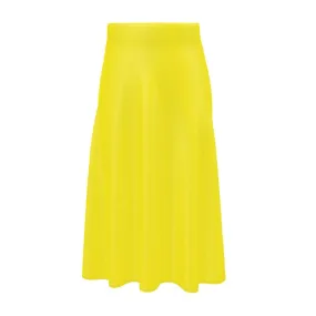 Sun Yellow  Midi Skirt