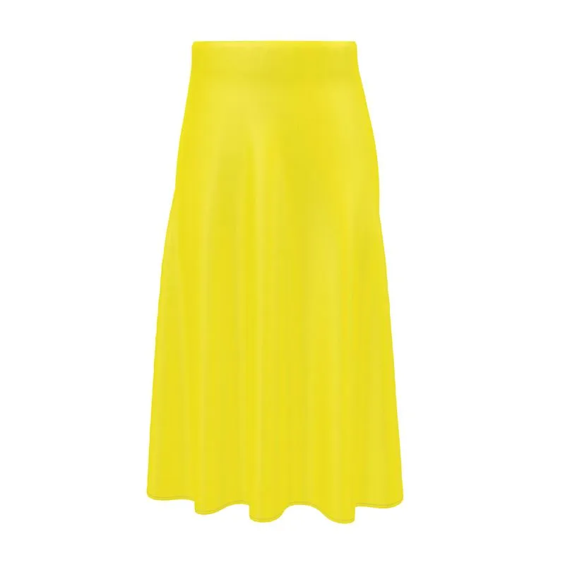 Sun Yellow  Midi Skirt