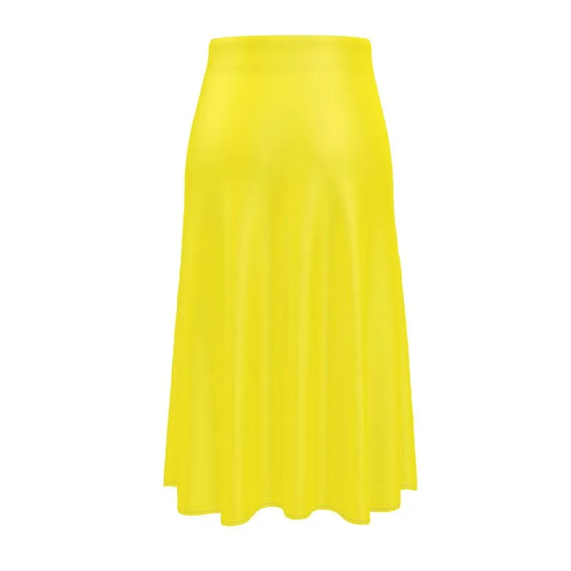 Sun Yellow  Midi Skirt