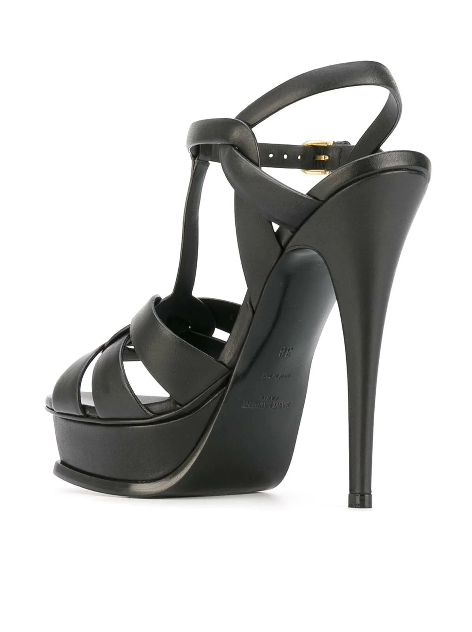 TRIBUTE PLATFORM SANDALS IN SOFT LEATHER