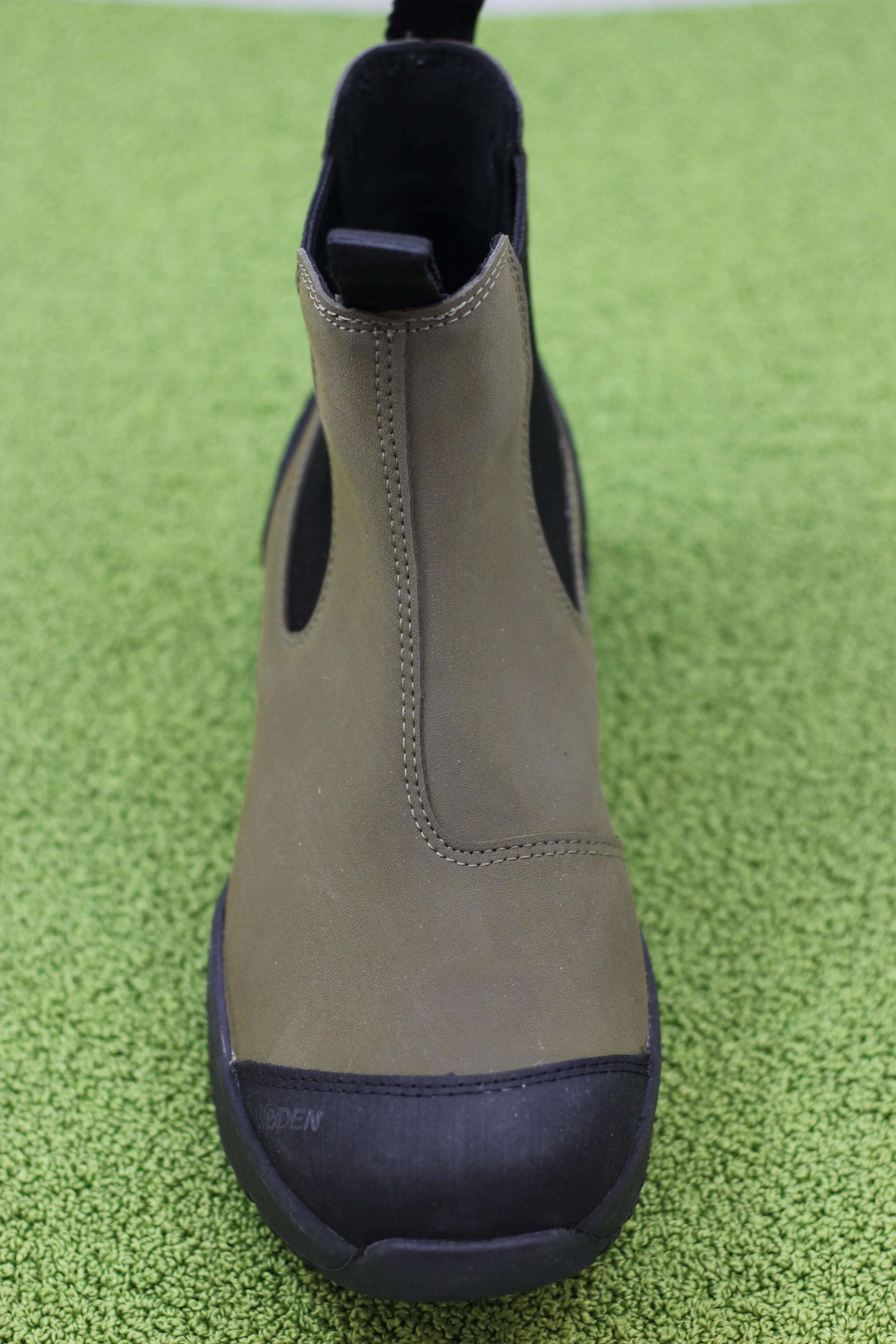 Woden Womens Magda Track Boot - Olive Rubber