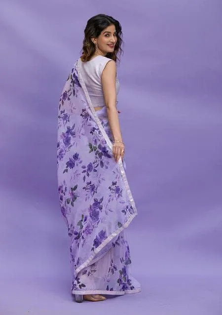 Women Designer Floral Printed Saree