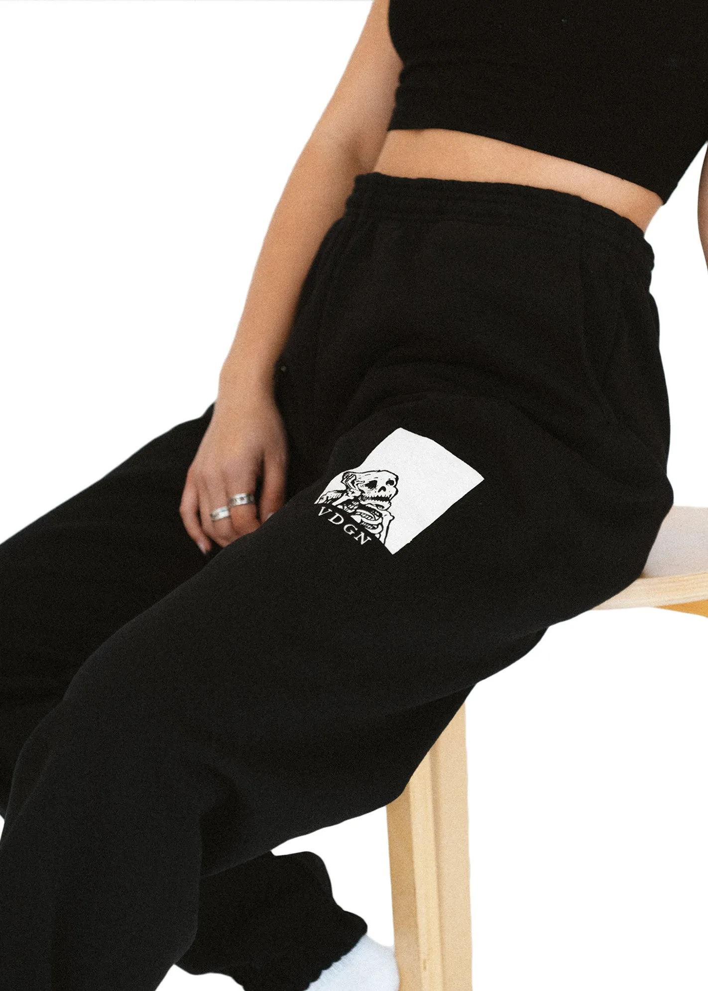 Work To Death Sweatpants - Black