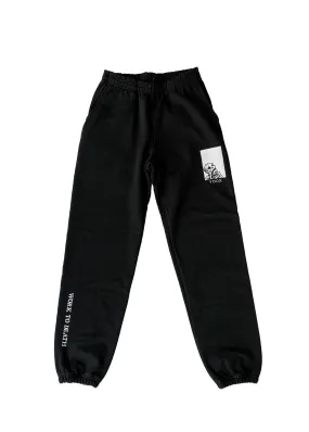 Work To Death Sweatpants - Black