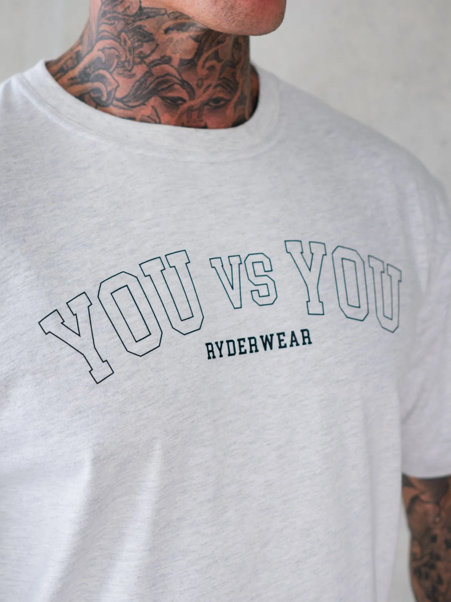 You vs You Oversized T-Shirt - Snow Marl