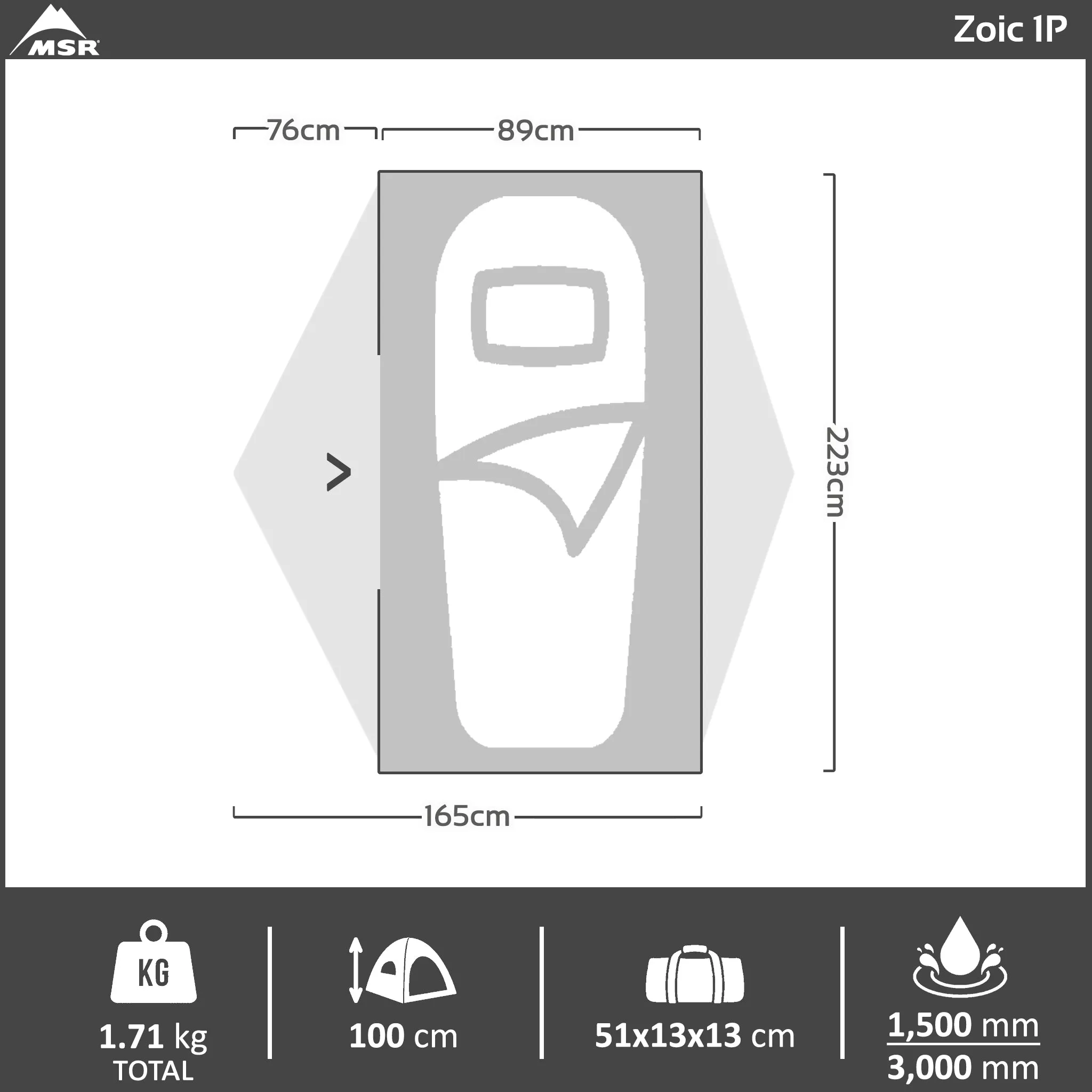 Zoic 1P Hiking Tent